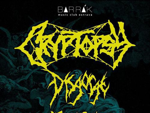 CRYPTOPSY, DISGORGE, JUNGLE ROT, GUTTER SLUT