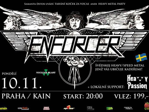 ENFORCER (swe), HEAVY PASSION (cz) – info