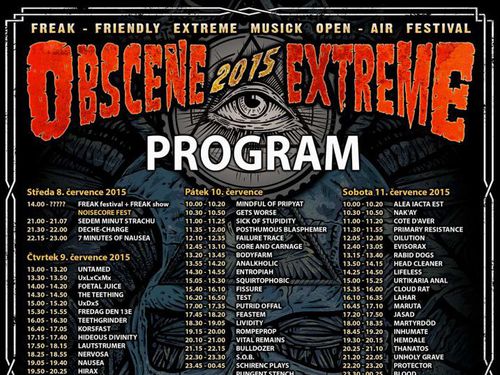 OBSCENE EXTREME 2015 - info