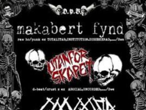 MAKABERT FYND (Swe) + UTANFÖRSKAPET (Swe) + GOMORA + SEBESTŘET - info