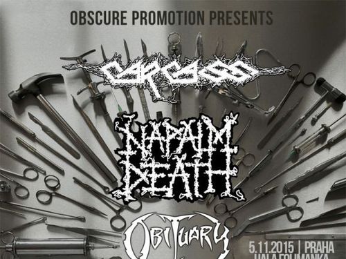 CARCASS (UK), NAPALM DEATH (UK), OBITUARY (USA), VOIVOD (CAN) – info