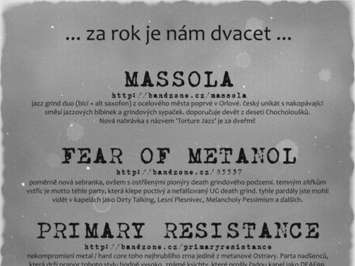 HIBAKUSHA, PRIMARY RESISTANCE, FEAR OF METANOL, MASSOLA - info