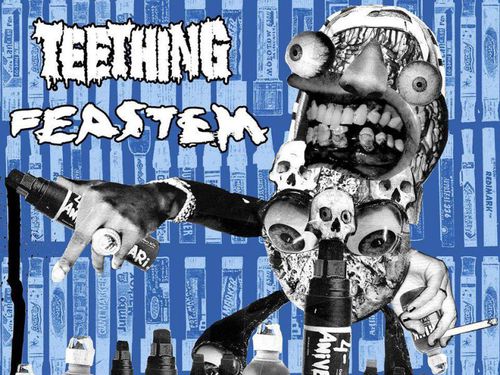 TEETHING / FEASTEM – split 7“