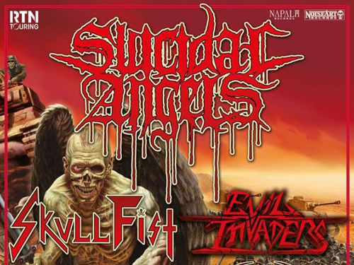 SUICIDAL ANGELS, SKULL FIST, EVIL INVADERS, MORTILLERY