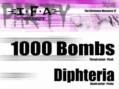 IFA party se opět ponese v agresivním duchu. Zahrají 1000 BOMBS, DIPHTERIA a OLLTEGA - info