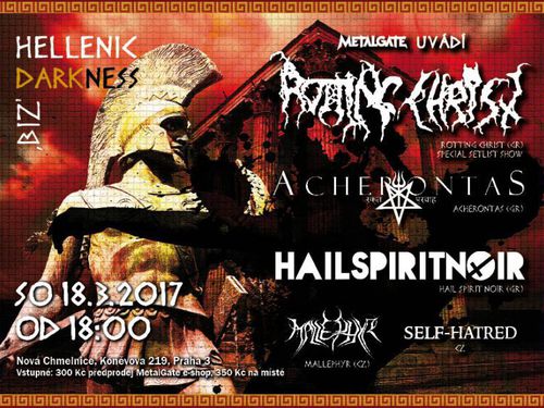 HELLENIC DARKNESS, 18. 3. 2017, Praha – Nová Chmelnice