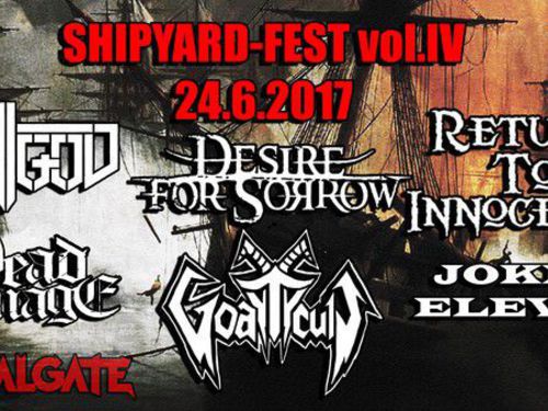 Shipyard Fest vol. IV v čele s ANTIGOD a RETURN TO INNOCENCE - info