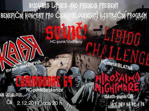 KAAR, SVINĚ!, HIROSHIMA NIGHTMARE, LIBIDO CHALLENGE, COMMODORE 64 - Benefice pro Československý kastrační program