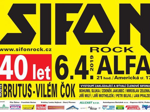 SIFON rock oslaví 40 let koncertem v plzeňské Alfě - info