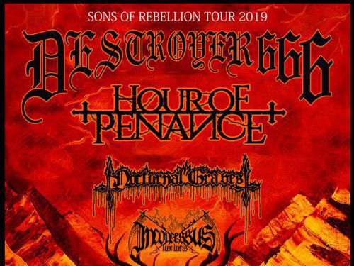 DESTRÖYER 666, HOUR OF PENANCE, NOCTURNAL GRAVES, INCONCESSUS LUX 