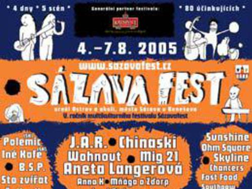 SÁZAVAFEST - V. ročník, 4. -7. srpna 2005