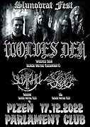 17.12.2023 se uskuteční pátý ročník Slunovrat festu v plzeňském klubu Parlament.
WOLVES DEN-Black metal (Germany), SUKKHU-Black metal (Cz) a SÓL-Black metal (Cz).
Akce začíná od 20:00. Klub otevřen od 17:00.