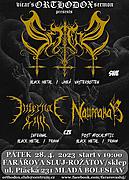 Tento páteční večer zavítá do sluje arci zlo ze Švédska. Vystoupí: SCITIALIS - black metal / Umea, Västerbotten - Švédsko, INFERNAL CULT - infernal black metal /Praha, NAURRAKAR - post apocalyptic black metal / Praha