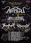 Rouhači ze Svatého města ve sluji! Vystoupí : ARALLU - black death metal / Jerusalem - Israel, HELLPASS - thrash heavy metal / Thessaloniki - Řecko, AMONGRUINS - melodic death metal / Athény - Řecko