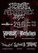 V pražském klubu Modrá Vopice se 29. srpna uskuteční první ročník Dismal Ascendancy Festu – akce zaměřené na mladé převážně death/black metalové kapely, ale zazní i spousta dalších žánrů metalu, takže si každý přijde na své!

17:00 DOORS
18:00 TRÝZEŇ (Brutal death metal, Varnsdorf)
19:00 STÍNADLA (Black metal, Plzeň)
20:00 TIMELESS END (Melodic death metal, České Budějovice)
21:00 YAMATOR (Thrash metal, Praha)
22:00 BERHELVEN (Blackened death/doom metal, Praha)

První vlna lístků již v předprodeji za 160,- na místě budou lístky za 250,-