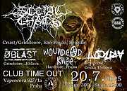 SOCIAL CHAOS crust grind Sao Paulo
https://www.facebook.com/socialchaos666
https://socialchaoscrust.bandcamp.com/
OBLAST grindcore Jihlava
https://www.facebook.com/profile.php?id=100092225419844
https://blast5.bandcamp.com/
WOUNDEAD KNEE hardcore Praha
https://www.facebook.com/woundeadkneeband
LOCURA grind violence Česká Třebová
https://www.facebook.com/profile.php?id=61569535741071
https://locuranoise.bandcamp.com/album/locura
https://www.facebook.com/events/2401317853600099