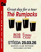 Australská celtic-punková senzace The Rumjacks, která se velmi rychle zařadila po bok velikánů žánru jako Dropkick Murphys a Flogging Molly, přijíždí poprvé do Ostravy! Jako support vystoupí Foggy Dude a Rob Moir.