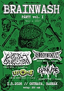 Brainwash párty - toto rozhodně nebude něžný polibek pod rozkvetlou třešní!
Zahrají: FATAL PUNISHMENT, UFONS, SLEDGE DOWN a BLANKVERS