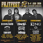 Již 17. ročník metalového festivalu FAJTFEST se uskuteční tradičně na Fajtově Kopci u Velkého Meziříčí.
Letošní ročník bude doplněný o "Family zone" s volným vstupem pro děti a rodiny kde bude mimo jiné lezecká stěna, skákací hrad, music work-shopy pro děti, akrobatická show, malování na obličej, fotbálek a další.
Účast potvrdily následující kapely:
BIOHAZARD	USA
ONYX	USA
KING810	USA
TEN56.	FRANCE
MNEMIC	DENMARK 
GET THE SHOT	CANADA
CANCER BATS	CANADA
WHISPERS	THAILAND
GRAPHIC NATURE	GREAT BRITAIN
WORST	BRAZIL
IMMORTAL DISFIGUREMENT	USA
AVRALIZE	GERMANY
FALSE REALITY	UNITED KINGDOM
SOUL SPLITTER	FRANCE
PIO SQUAD	CZECH
HOPES	CZECH
MAGMA HOTEL	CZECH
LINKIN PARK CZ	CZECH
DOMAIN	USA
NOISEBLEED	CZECH
IN DENIAL	JAPAN
STATUS PRAESENTS	CZECH
HOT SUNDAY BLOOD	ITALY
GUILTERA	CYPRUS
MORPHIUM	SPAIN
HEAD2DOWN	SLOVAKIA
UNSAINTED	LATVIA
MADE BY ZERO	CZECH
MAD RABBITS	CZECH
FLASHBACK	CZECH
INNERSPHERE	CZECH
FURIOSA	CZECH